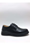 Genuine Leather Black Lace-Up Orthopedic Lightweight Comfortable Anatomical Diabetic Men's Shoes - 2