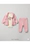 Rose Embroidered 3-Piece Baby Girl Set - Seasonal Set - 2