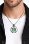 Unisex Metal Slytherin Snake Patterned Green Keychain Accessory - 2
