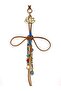 Noir Knot Luck Charm – Handmade Suede String Lucky Bag Charm, Bohemian Accessory with Gold Detail - 3