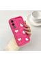Oppo A5 4G/5G Compatible Pink Red Silicone Case Shockproof Camera Protection - 2