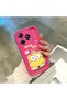 Realme C63 4G/C61 Compatible Pink Red Silicone Case Shockproof Camera Protection - 3