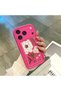 حافظة سيليكون باللون الأحمر الوردي متوافقة مع هاتف iPhone 17 Pro Max/18 Pro Max، مقاومة للصدمات وحماية للكاميرا - 3