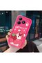 Realme C63 4G/C61 Compatible Pink Red Silicone Case Shockproof Camera Protection
