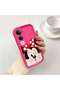 Vivo V50 Lite 4G/5G Compatible Pink Red Silicone Case Shockproof Camera Protection - 2