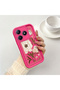 Realme C63 4G/C61 Compatible Pink Red Silicone Case Shockproof Camera Protection - 2