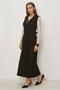 Belted Linen Effect Jile Dress 46462 - 2