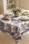 Soft Textured Printed French Peasant Pattern Rectangular Kitchen Living Room Garden Balcony Tablecloth