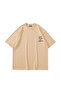 Need Money for Porsche Printed Oversize Unisex Beige Tshirt - 2