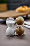 Set of 2 Glass Salt and Pepper Shakers Ckr3797 - 6