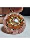 Saturn - Rhodochrosite - Star Stone Orgonite Necklace (Handmade Design Products) - 6