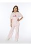 Girl's Waitress Boy's Short Sleeve Oversize Wide Leg Pajama Set Summer - 2