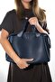 1206 Navy Blue Floter Women's Shoulder Bag - 3