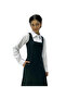 مريول إزاري متوسط زيتي بقصة عنق مربعة (58 انش) - 3