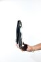 Maori Black and Yellow Patterned Patent Leather Women's Clutch Bag - 5