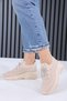 Joella Nude Knitwear Stoned Lace-Up Women's Sports Shoes - 3