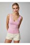 26004 Women's Lace Detailed Square Neck Modal Knitted Blouse