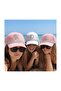 Pink Color Hat with Silver Stones and Letters (Send the Letter You Want) - 2