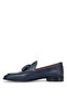 7382 L-1 Navy Blue Genuine Leather Men's Shoes - 3