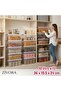 Set of 12 10 Liter (10X12) Horizontal Food Storage Containers with Plastic Lock-Lids Kitchen Interior-Exterior Organizer - 3