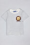 Striped T-Shirt with Crew Neck and Short Sleeves