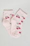 3 Pack Patterned Ankle Socks - 3
