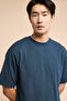 Solid T-Shirt with Crew Neck and Short Sleeves - 4