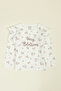 Printed T-Shirt and Leggings Set with Headband - 2