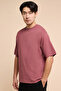 Solid T-Shirt with Crew Neck and Short Sleeves - 5
