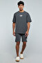 Printed T-Shirt with V-Neck and Short Sleeves - 2
