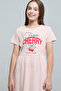Typography Print Fit & Flare Dress with Short Sleeves - 5