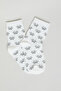 3 Pack Patterned Ankle Socks - 4