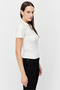 Women's Polo Neck Minimalist Blouse - 5