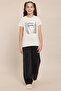 Graphic Print T-Shirt with Crew Neck and Short Sleeves - 6