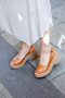 64003 Genuine Leather Thick Soled Sandals - 8