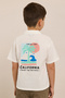 Print Detail Shirt with Revere Collar and Short Sleeves - 6