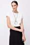 Women's Crew Neck Short Sleeve Blouse - 2