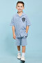 Mickey Mouse Embroidered Shirt and Shorts Set - 4