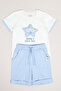 Appliqued T-Shirt and Shorts Set