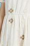 Embroidered Tiered Dress with Crew Neck and Short Sleeves - 6