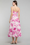 Floral Print Strappy Midi Dress with Sweetheart Neck - 6