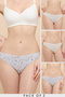 3 Pack Printed Bikini Briefs