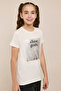 Graphic Print T-Shirt with Crew Neck and Short Sleeves - 3