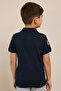 Color Block Polo T-Shirt with Short Sleeves - 6