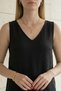 Women's Black Strappy Blouse V-Neck Summer Casual Cut-Off Daily Vacation Combination Basic Stylish Women's Top Blouse - 6