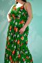 Women's Plus Size One-Shoulder Knitted Dress Green - 7