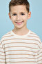 Striped T-Shirt with Crew Neck and Short Sleeves - 5