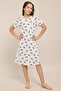 Angel & Stitch Nightdress with Crew Neck and Short Sleeves - 2