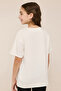 Graphic Print T-Shirt with Crew Neck and Short Sleeves - 4