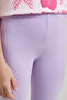 Solid Leggings with Elastic Waist - 6